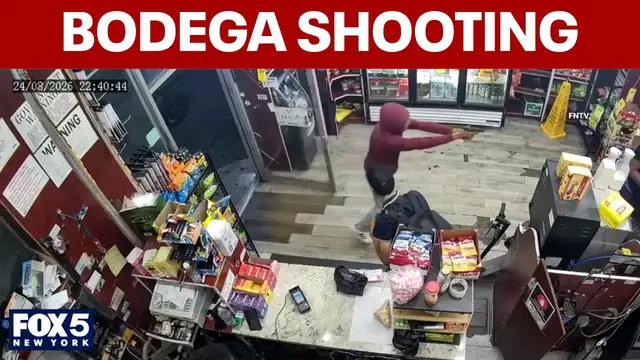 Video thumbnail for NYPD search for gunman in Bronx bodega shooting