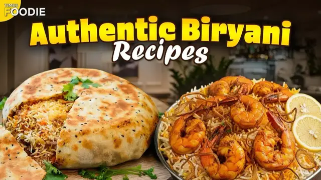 'Video thumbnail for 2 Irresistible Biryani Recipes to Try at Home | Prawn Biryani & Parda Biryani'