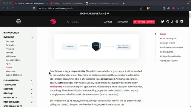 Video thumbnail for Nest.js Crash Course #7 - Guards