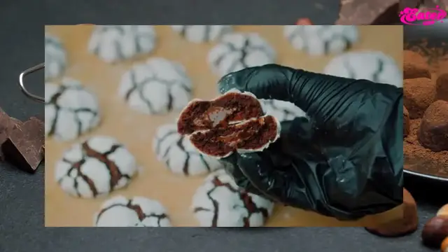 Video thumbnail for Delicious Perfect Chocolate Crinkle Cookies