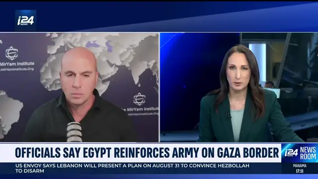 'Video thumbnail for Officials say Egypt reinforces army on Gaza border'