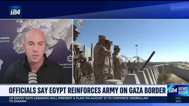 'Video thumbnail for Officials say Egypt reinforces army on Gaza border'