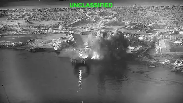 Video thumbnail for US launches more attacks on Iran as Trump reimposes Hormuz blockade