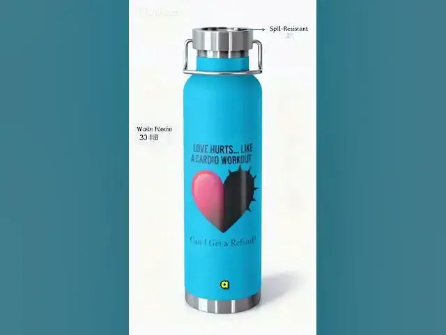 Video thumbnail for 22oz Copper Vacuum Insulated Bottle — Double Wall Stainless Steel Travel Bottle