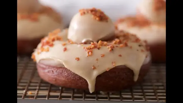 Video thumbnail for Maple Bacon Donuts | Byron Talbott