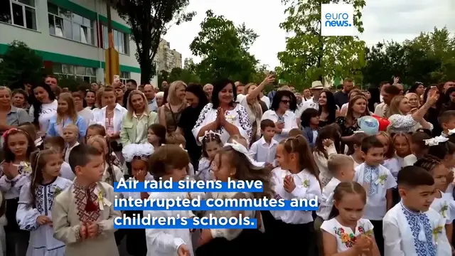 Video thumbnail for Russia shifts tactics with round-the-clock air strikes on Kyiv, disrupting daily life