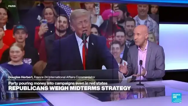 Video thumbnail for Republicans weigh midterms strategy, pour money into campaigns even in red states