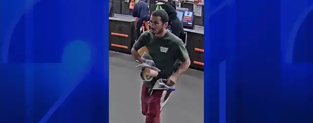 Video thumbnail for Man wanted for fraudulently returning items stolen Coram Home Depot