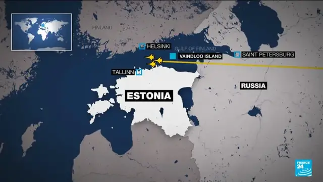 'Video thumbnail for Estonia, NATO slam ‘brazen’ Russian air incursion, Moscow denies claim'