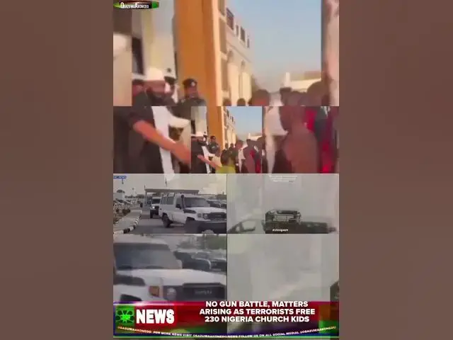 Video thumbnail for No Gun Battle, Matters Arising As Terrorists Free 230 Nigeria Church Kids