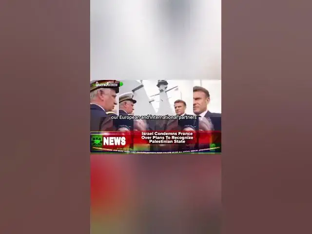 Video thumbnail for Israel Condemns France Over Plans To Recognize Palestinian State