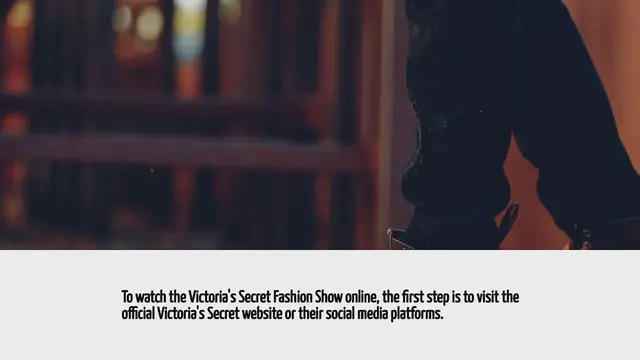 Video thumbnail for How To Watch Victoria Secret Fashion Show Online