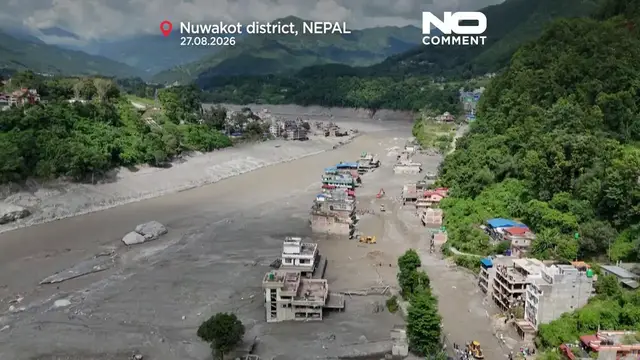 Video thumbnail for Catastrophic Nepal floods and landslides in Nuwakot leave hundreds still missing