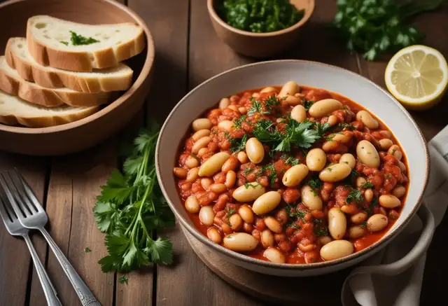 Video thumbnail for Butter Beans in Tomato and Herb Sauce