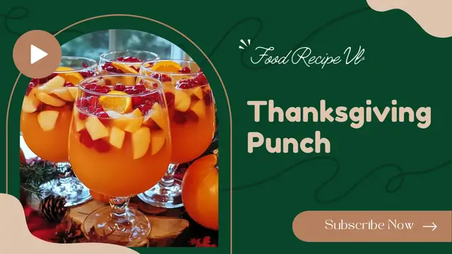 'Video thumbnail for Thanksgiving Punch'