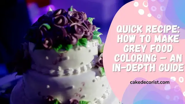 Video thumbnail for Quick Recipe How To Make Grey Food Coloring – An In depth Guide