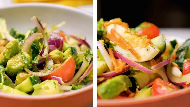 'Video thumbnail for 2 Simple And Healthy Summer Salad'