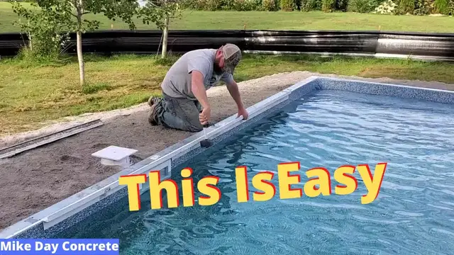 Video thumbnail for How To Form Pool Copings with Z-Poolforms (Easy Money!)