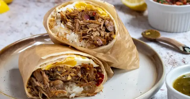 Video thumbnail for Pork sisig burrito