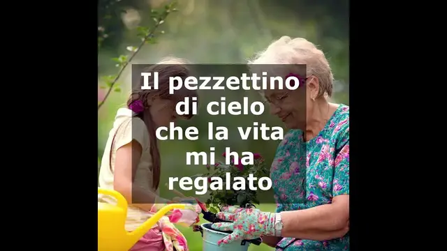'Video thumbnail for Mio nipote, il pezzettino di cielo che la vita mi ha regalato'