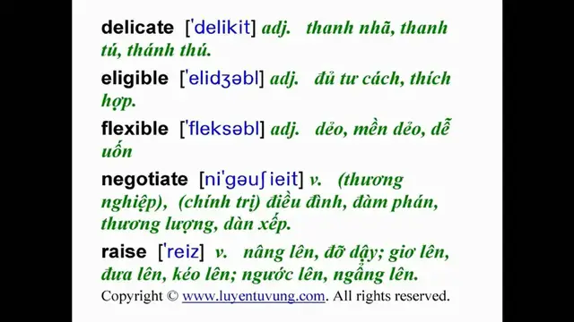 Video thumbnail for Essential Words for the TOEIC - Lesson 07