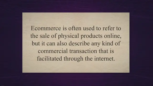 'Video thumbnail for The Basics of Ecommerce: A Beginner's Guide'