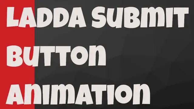 Video thumbnail for jQuery Form Submit Buttons with Built in Loading Indicators - Ladda