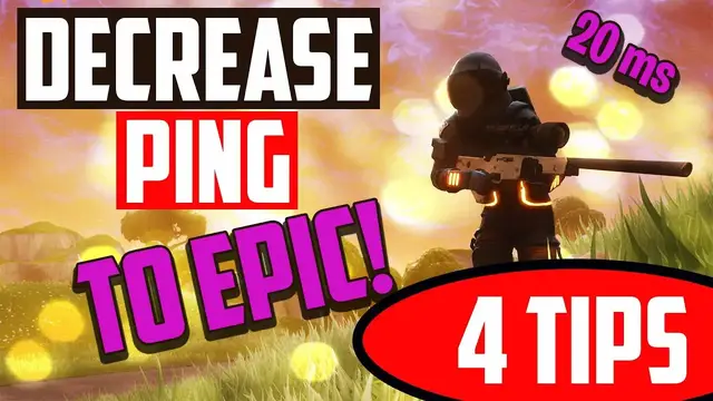'Video thumbnail for Fortnite How To Fix Ping & Lag PC - 4 TIPS! BEST PING 2021'