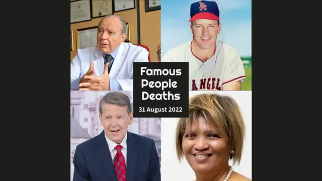 Video thumbnail for Famous People Deaths 31 August 2022