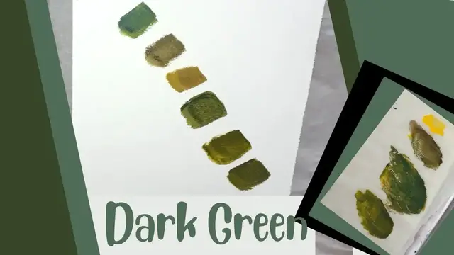 'Video thumbnail for 3 Easy Ways to Make Dark Green Acrylic Paint Color'