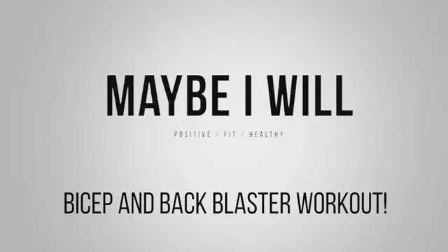 Video thumbnail for Back and Biceps Workout