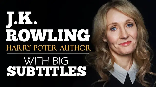 Video thumbnail for ENGLISH SPEECH | JK ROWLING: The Benefits Of Failure (English Subtitles)