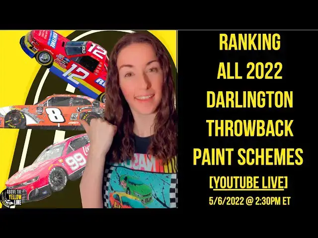 Video thumbnail for Ranking All 2022 Darlington Throwback Paint Schemes [Live Stream]