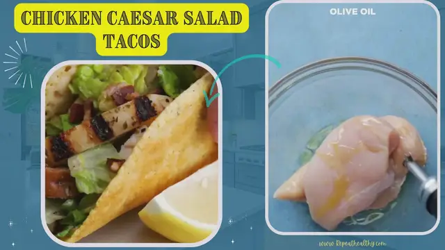 'Video thumbnail for Chicken Caesar Salad Tacos'