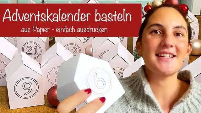 Video thumbnail for Adventskalender basteln mit gratis Druckvorlage