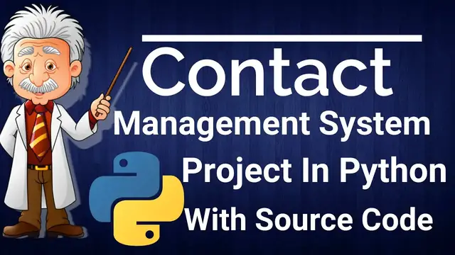 Video thumbnail for Contact Management System Project In Python With Source Code 2020 Free Download