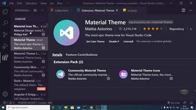 Video thumbnail for Best Visual Studio Code Dark Theme Ever 2020 | How to Include Google Fonts in VS Code Full Tutorial