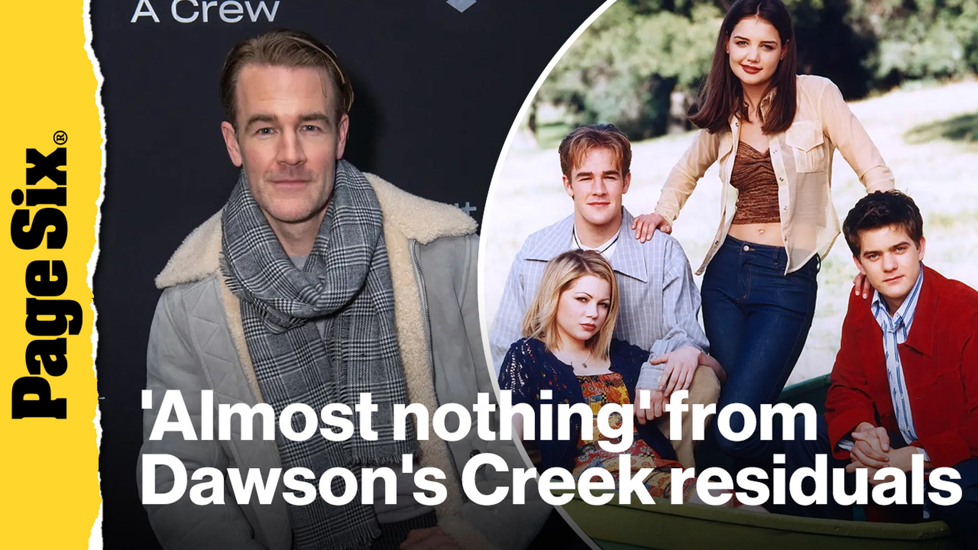 Video thumbnail for Why James Van Der Beek 'saw almost nothing' from 'Dawson's Creek' residuals