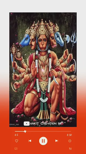 Video thumbnail for Sankat harne bale ko hanuman kahate hain_ hanuman bhajan status video full screen