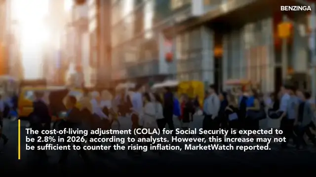 'Video thumbnail for Social Security Checks Could Increase By 2.8% In 2026, But Analysts Warn It May Be 'Pretty Underwhelming''