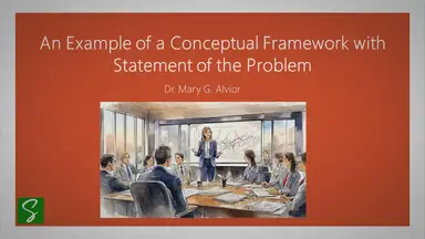 'Video thumbnail for An Example of a Conceptual Framework with Statement of the Problem'
