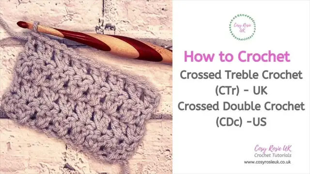 Video thumbnail for How to crochet Crossed Treble Crochet - UK Crossed Double Crochet - US