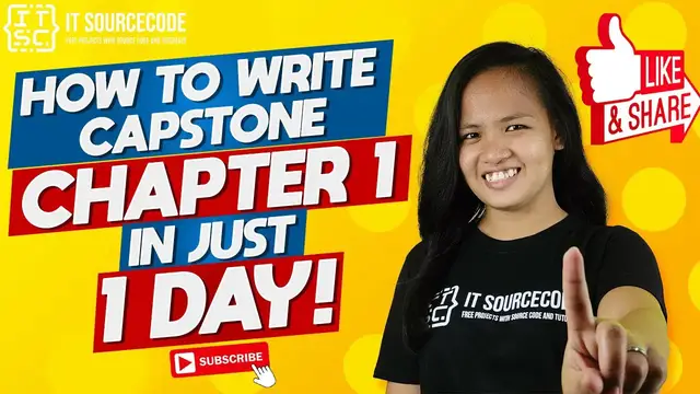 Video thumbnail for HOW TO WRITE YOUR THESIS CHAPTER 1 IN 1 DAY | THESIS FOR IT AND CS EXPLAINED [TAGALOG - ENGLISH]