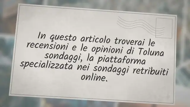 Video thumbnail for Toluna: Recensioni e Opinioni
