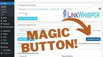 Video thumbnail for Link Whisper Pro Wordpress plugin tutorial: add internal links to a blog post