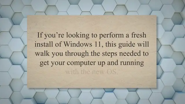 Video thumbnail for How To Fresh Install Windows 11