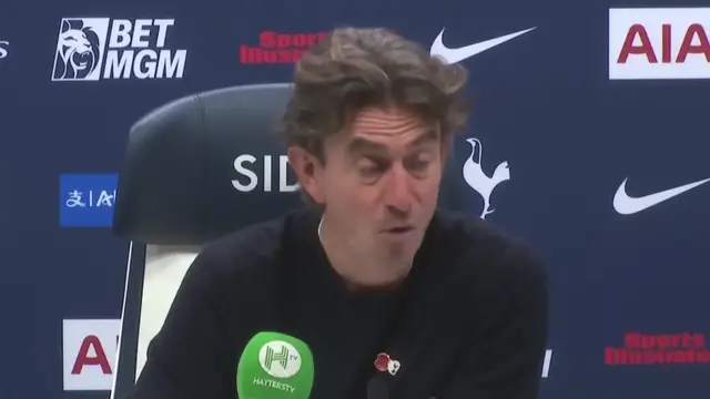 'Video thumbnail for 'Extremely painful’ to hear boos at full-time - Spurs boss Frank'