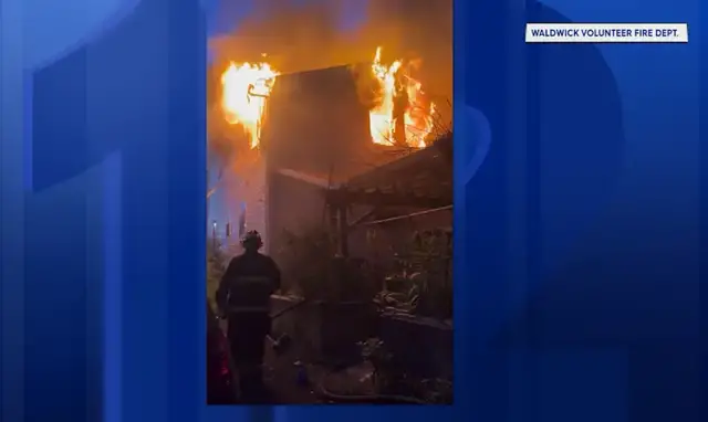 Video thumbnail for Wyckoff home consumed by flames as firefighters battle intense house fire