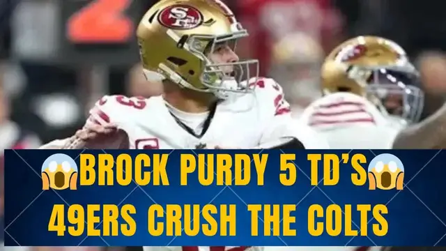 Video thumbnail for Money Mike’s Syndicated Podcast: brock purdy's 5 tds dismantle colts! 49ers offensive explosion & playoff push