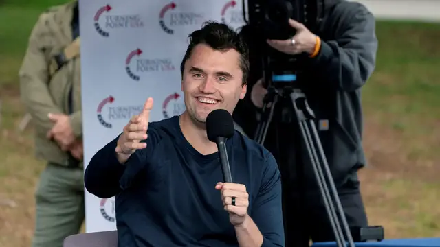 'Video thumbnail for Far-right activists are pressuring employers to fire Charlie Kirk critics'